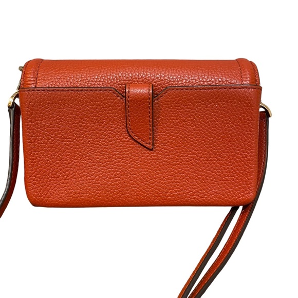 Michael Kors Jet Set Small Pebbled Leather Smartphone Convertible Crossbody Bag - Picture 8 of 9